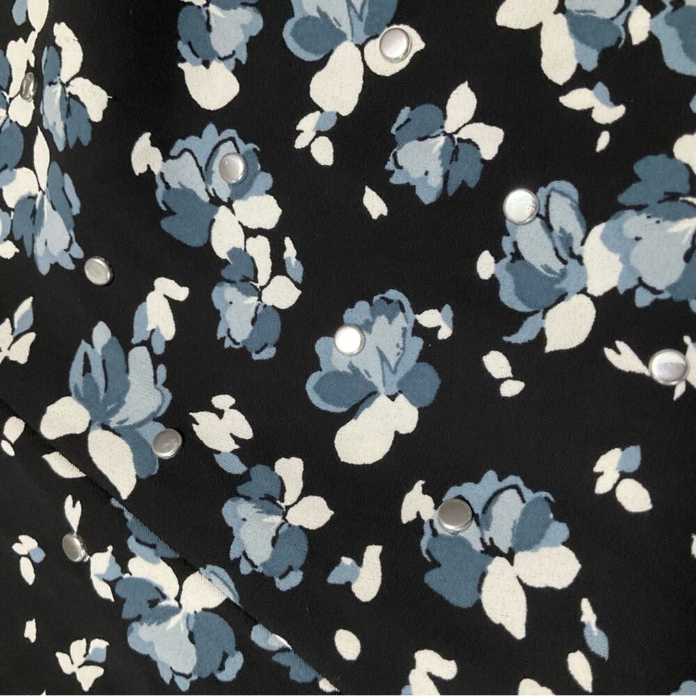 MICHAEL Michael Kors Studded Floral Print Crepe Mini Dress Size 10 NWT - Picture 9 of 11
